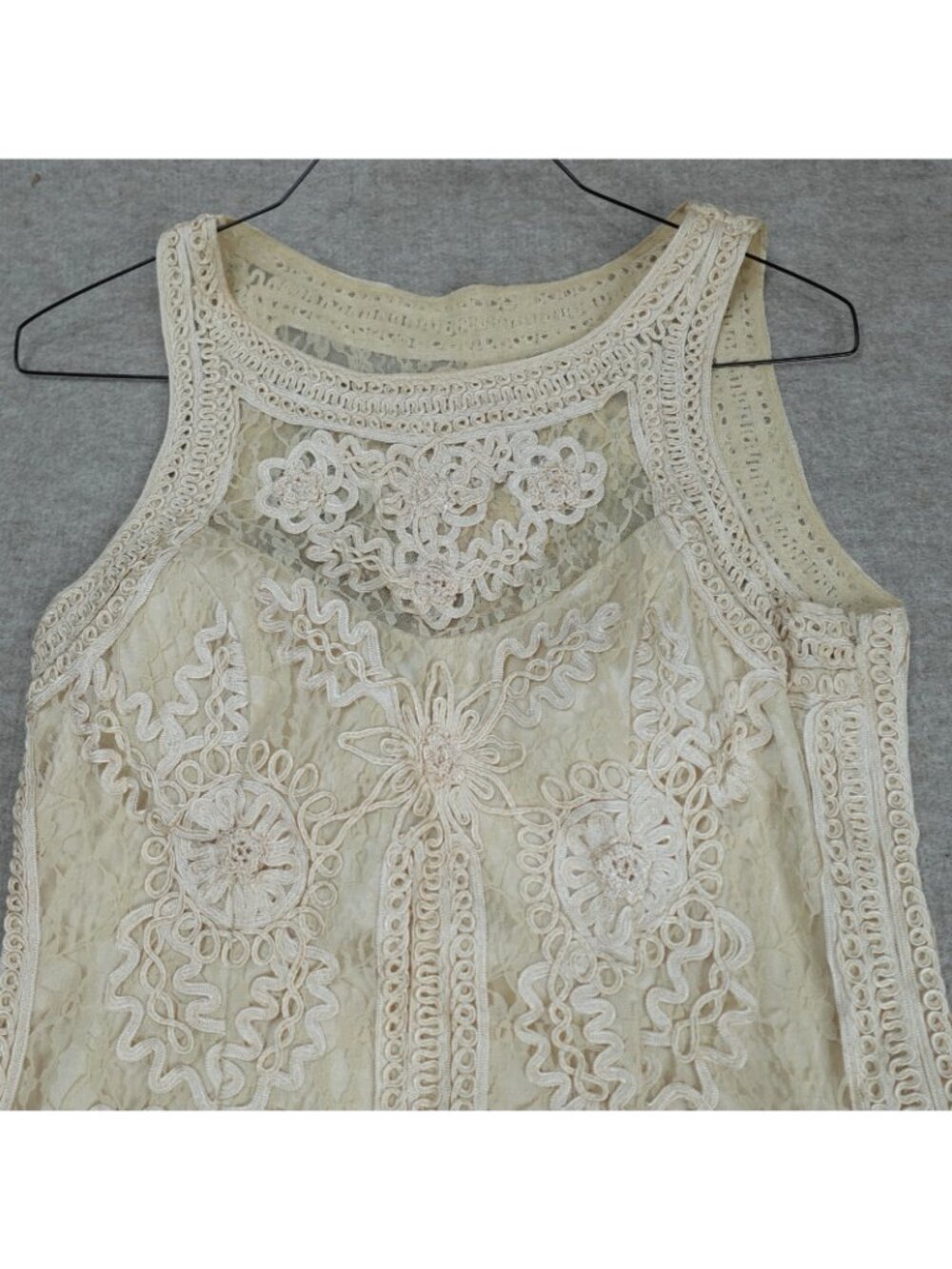 Sue Wong Women's Dress 12 Ivory Cream Lace Nocturne Sheath Cocktail Wedding - Picture 2 of 13